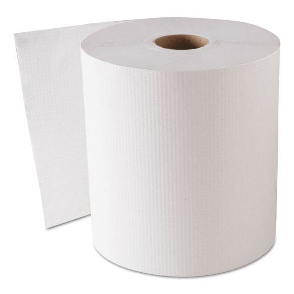 Lavex 8 White Hardwound Paper Towel, 800 Feet / Roll - 6/Case