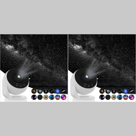 

FPWNGL Star Projector Night Light HD Image Large Projection Area LED Lights Planetarium Night Lamp for Gift 12 Discs
