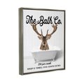 thumbnail image 4 of Stupell Industries Bubble Bathtub Deer Animals & Insects Painting Gray Floater Framed Art Print Wall Art, 17 x 21, 4 of 10