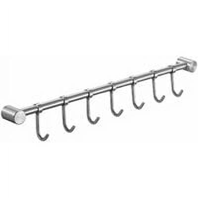 Estante de pared para cocina Utensilios de cocina Estante de pared con 7 ganchos para colgar utensilios de cocina: cuchara sopera, cacerola, olla, escurridor, guante, cuchillo