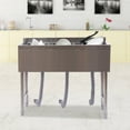 thumbnail image 3 of Heavy Duty Three 3 Compartment Sink Stainless Steel Commercial Kitchen Bar Sink, 3 of 18