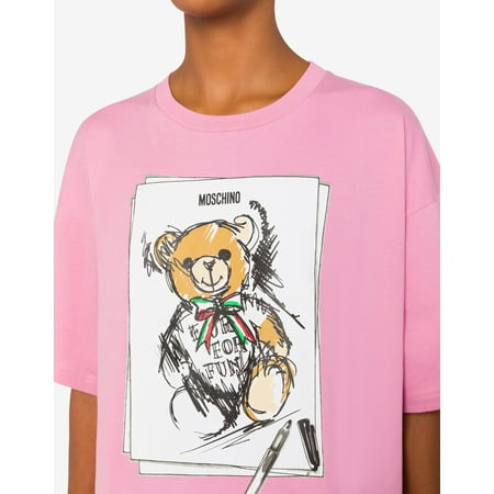 M.O.S.C.H.I.N.O Bear Shirt Moschino Luxury Brand Shirt Moschino Tee Shirt, Size S, Tee As Picture New