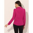 thumbnail image 4 of Blusa de trabajo Con cuello Peter Pan Allegra K S, 4 of 5