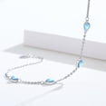 thumbnail image 3 of CUOKA MIRACLE Moonstone Bracelets 925 Sterling Silver Bracelet Adjustable Bracelets Rainbow Teardrop Moonstone Bracelet Jewelry Mother's Day Birthday Gifts for Women Girls Wife Daughter Mom Friends, 3 of 7