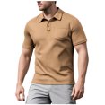 thumbnail image 2 of pstuiky camiseta de hombre, Camisetas para hombre, camisetas casuales básicas de cuello redondo, camisetas de manga corta con bolsillo, blusa de manga corta con cuello vuelto xxl, 2 of 5