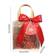 thumbnail image 4 of Wzzjkit Valentines Day Gift Bags Love Tote Bag with Clear Window Bow Treat Goodies Bag for Wedding Holiday Party Gift Giving Classroom Exchange Prizes, 4 of 7