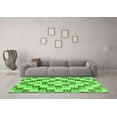 thumbnail image 3 of Ahgly Company Indoor Rectangle Checkered Green Modern Area Rugs, 5' x 8', 3 of 4