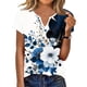 thumbnail image 1 of Camiseta de Manga Corta de Verano para las Mujeres de Moda con Cuello en V, 1 of 7