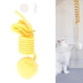 thumbnail image 3 of lionlar Cat Toy Ball Spring Toy Indoor Scratching Play Ball Funny for Gift Catchin Yellow, 3 of 9