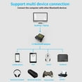 thumbnail image 4 of Becaristey USB Adapters BT 5.0 USB Wireless Computer Adapter Audio Receiver Dongles Laptop Earphone BLE Sender 13x14x6mm 1Set, 4 of 6