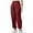 Wine Red, variant on XFLWAM Women's Wide Leg Cargo Pants Elastic Waist Lightweight Casual Pants Y2K Baggy Trousers with Pockets Dark Gray L