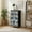Color-1, variant on 4 Drawer Vertical Storage Dresser Embroidery multicolor tribal style Traditional ethnic with Wood Top Fabric Pull Drawers