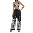 thumbnail image 4 of Mialoley Women Clothes Set, White Butterfly Printed Pattern Tops and Long Pants, 4 of 10