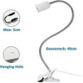 thumbnail image 4 of Spot E27 Clamp for Reading Lamp in Bed, AC 230V Clip-on Socket Cable with Switch, Lamp Clamp E27 Clip Flexible Gooseneck Lamp for Aquarium Plant Mirro, 4 of 5