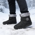 thumbnail image 3 of Women Winter Snow Boots: Fur Lined Warm Slip On Boots for Women Waterproof Non Slip Booties for Commute Outdoor Walking, 3 of 12