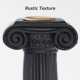 thumbnail image 4 of Candelabro cónico de resina de estilo griego, elegante diseño de escultura de columna romana, candelabro para velas cónicas (9 pulgadas, negro), 4 of 4