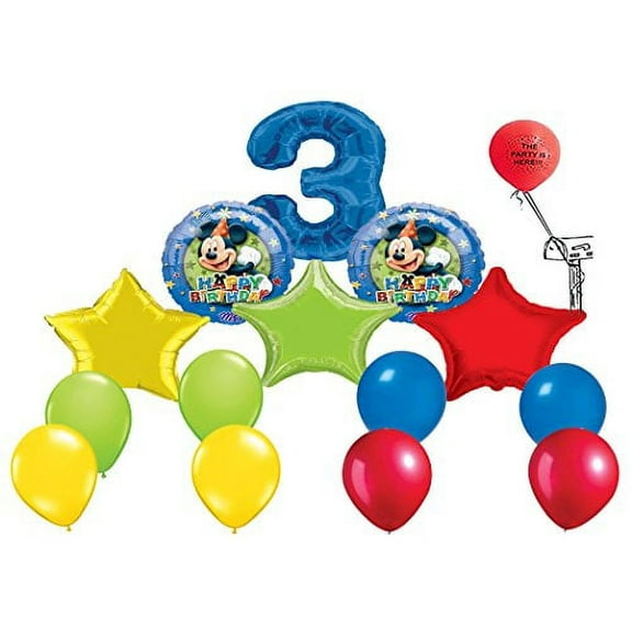 Mickey Mouse Clubhouse Happy 3rd Birthday Balloon Bouquet