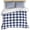 Blue, variant on 3 Piece Farmhouse Checkered Duvet Cover Set Full Size, Microfiber Comforter/Quilt Cover with Corner Ties and 2 Pillowcases, Black White Buffalo Plaid All Season Soft Bedding with Zipper Closure