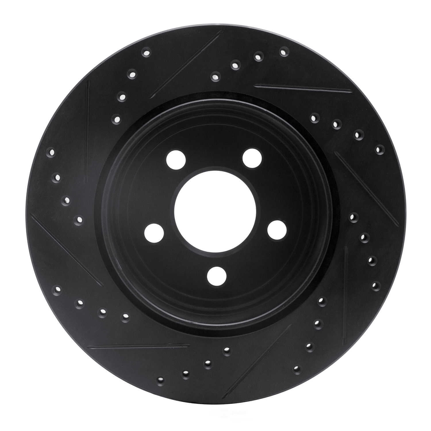 Dynamic Friction Company 633-39018R DFC Brake Rotor - Drilled And Slotted - Black