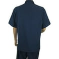 thumbnail image 5 of Men Silversilk 2pc Walking Leisure Matching Suit Italian Woven Knits 71003 Navy, 5 of 10