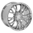 thumbnail image 4 of OE Wheels CV22 18 Inch Rims Fit Corvette C7 Z06 Style 5x120.65 17x9.5 / 18x10.5 Chrome - Hollander 5734 (Set of 4), 4 of 5