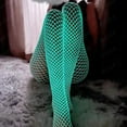thumbnail image 6 of Milue Tights Tights Glow in the Dark Fishnet Stockings Leggings Glowing Fishnet Socks, 6 of 20