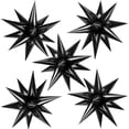 thumbnail image 1 of Globo TOTAFAM Black Star con forma de cono de aluminio de 12 puntas, 60 unidades, para bodas, 1 of 7
