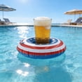 thumbnail image 5 of Coollooc 8.5 Inch Inflatable Beverage Cooler, 4th of July Party Ice Bucket – Pool Float Drink Holder for BBQ, Picnic, Outdoor Events – Portable, 5 of 9
