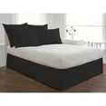 thumbnail image 2 of Fresh Ideas Bedding Tailored Bed Skirt, Classic 14” Drop Length, Pleated Styling, California King, Black, 2 of 6