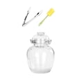 thumbnail image 2 of Tarro de vidrio profesional para conservas, transparente y resistente, perfecto para almacenar alimentos frescos, 2 of 9
