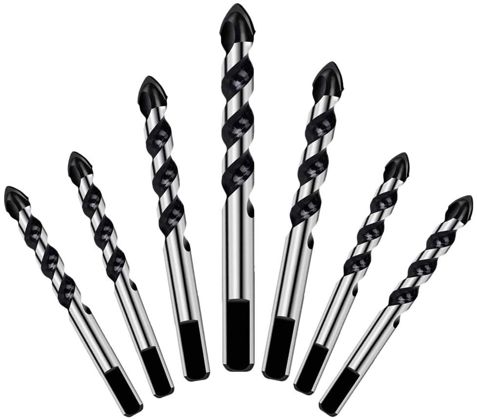 US 5/10Pcs Tungsten Carbide Tip Tile Drill Bits For Wall Glass Wood 6 8 10 12mm 