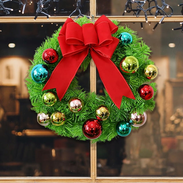 Juego de árbol de Navidad con cuello torcido y corona festiva de caprichoso | Decoración única de árbol artificial inclinado | Centro de mesa duradero para vacaciones en casa u oficina | Verde