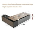 thumbnail image 5 of 70.87inch Adjustable Heigh L Shaped Executive Desk with Drawer Charging Ports( Right Return), 5 of 6