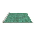 thumbnail image 2 of Ahgly Company Machine Washable Indoor Rectangle Persian Turquoise Blue Traditional Area Rugs, 5' x 8', 2 of 4