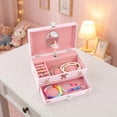 thumbnail image 2 of Musical Jewelry Box with Ballerina Music Jewelry Box Decorative Musical Jewelry Organizer Box with Drawer Birthday Christmas Present for Little Girl, 2 of 11