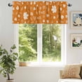 thumbnail image 6 of It‘s Fall Valances for Windows, 42 x 12in, Y’all Pumpkin Maple Leaf Orange Fall Rod Pocket Kitchen Valance Curtain Light Filtering Window Treatments for Living Room Bedroom, 1 Panel, 6 of 7