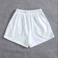 thumbnail image 4 of tarylea Shorts for Women Drawstring Solid Color Shorts Elastic Waist Wide Leg Shorts with Pockets Casual Comfy Summer Basic Shorts, 4 of 9