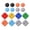 Black & Gray & Blue & Orange, variant on PlayVital Silicone Button Covers and Thumb Grip Set for Nintendo Switch 2, 8 Colorful ABXY Directional Button Caps & 8 Joystick Caps for Joycon 2 - Black and White