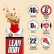 thumbnail image 3 of Batido de proteína de café moca listo para beber Lean Body, 240 mg de cafeína, 40 g de proteína, mezcla de suero, 0 azúcar, sin gluten, 22 vitaminas y minerales, (cartón y tapa reciclables, paquete de, 3 of 5