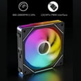 thumbnail image 6 of Teucer JM-1 PC Case Fan Mirror Cycle ARGB 120mm 12v/4Pin PWM Low Noise Chassis Water Cooling Fan Single Pack with Cable, 6 of 7