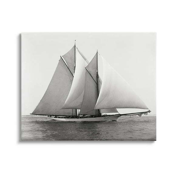 Stupell Industries Majestic Ship Ocean Photography Coastal Painting Gallery Wrapped Canvas Print Wall Art