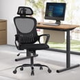 thumbnail image 6 of CONCETTA Ergonomic Office Chair, High Back Mesh Computer Swivel Chair with Adjustable Headrest, Deep Black, 6 of 10