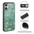 thumbnail image 2 of WIRESTER Shockproof Soft Rubber Cover Case for Apple iPhone 16 6.1" 2024, Almond Blossom Van Gogh, 2 of 5