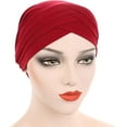 thumbnail image 6 of Minzimin Chemo Cancer Beanies Turbans Hats Cap Twisted Hair Cover Headwrap Turban Headwear for Women, 6 of 7
