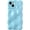 Blue, variant on Water Ripple Wave Meteorite Bubble Pattern Chrome Plating Electroplated Candy Color Soft Compatible with iPhone Case (Silver,iPhone 13)