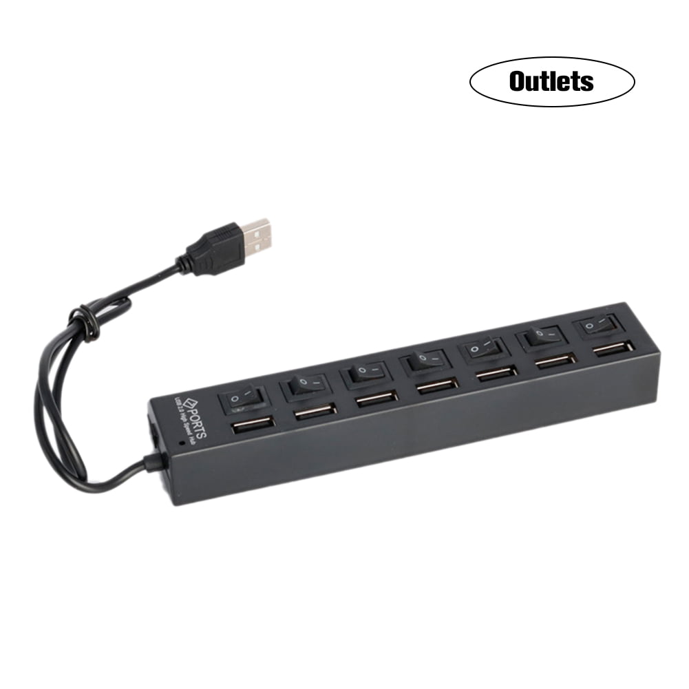 7 USB Battery Box Outlets Splitter Switch For LEGO installing LED Light Bricks 