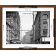 thumbnail image 3 of Art.com Detroit, Mich., Gratiot Avenue from Woodward Photo, Brown Frame Wall Art, 21" x 17", 3 of 4