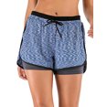 thumbnail image 3 of Women's Yoga Shorts Butt Lift Shorts Double layer Running Yoga Shorts Quick-Dry Activewear Workout Exercise Athletic Jogging Shorts, 3 of 8