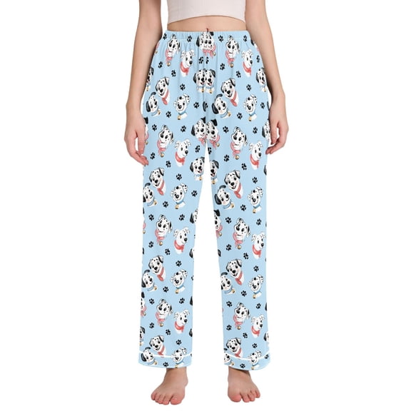joogoo Women Cartoon Dogs Magical Pajamas Pants Lounge Bottoms Pjs with Pockets M