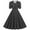 Black, variant on IROINNID Wedding Guest Dresses for Women Evening Night Formal Fall Dress Summer V-neck Printing Three-Layer Pleated Elegant A-Line Dress,Black